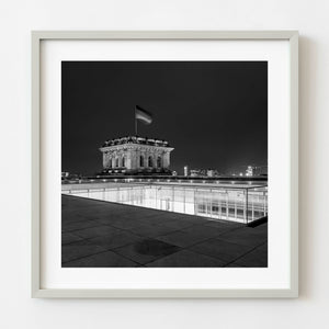 Reichstag Berlin at Night | Black and White Photography