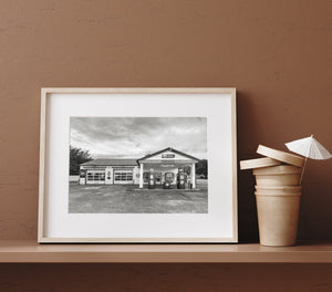 Preserved Ambler's Texaco station, a relic of Route 66’s past