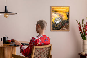 Industrial truck detail wall decor