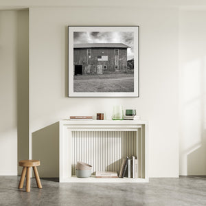 Rustic Old Barn with American Flag | Photo Art Print fine art photographic print