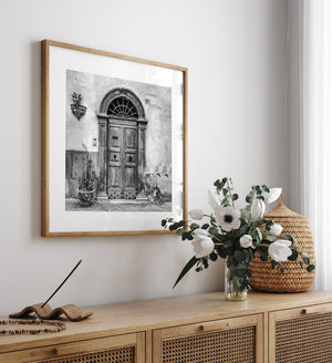 Fine art image of aged Italian entrance
