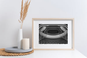Balconi curvi e soffitto a griglia SAHMRI