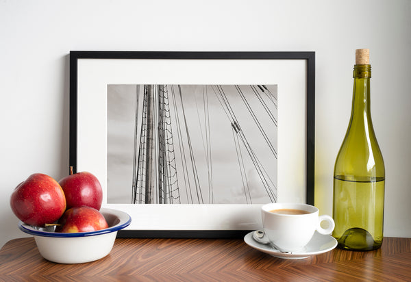 Sail rigging Bluenose II Lunenburg Nova Scotia | Photo Art Print fine art photographic print