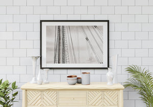 Sail rigging Bluenose II Lunenburg Nova Scotia | Photo Art Print fine art photographic print