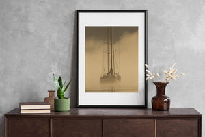 Sailboat in the Mist | Wall Art