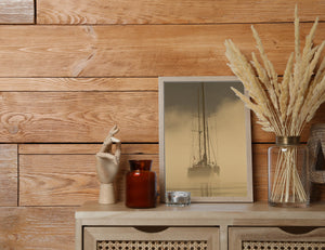 Sailboat in the Mist | Wall Art
