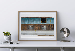 textured wood and metal barn in Ontario