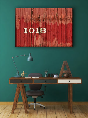 Historic vehicle rail car number 1018