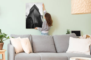 Urban building with curved steel and glass exterior