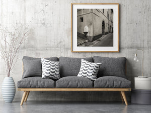 Narrow street in Spoleto Italy