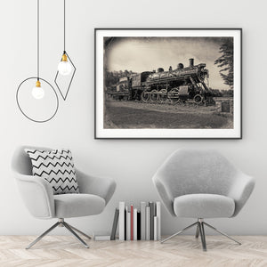 1800s steam train image