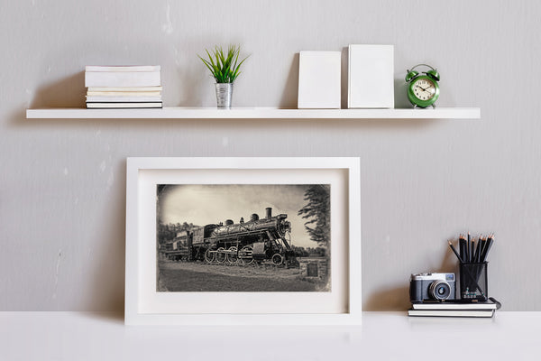 Historic steam train photo