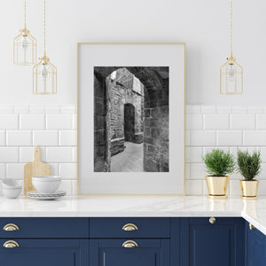 Stone passage Mont Saint Michel | Photo Art Print fine art photographic print