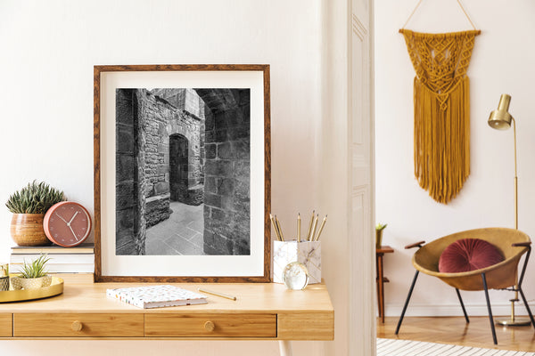 Stone passage Mont Saint Michel | Photo Art Print fine art photographic print