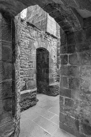 Stone passage Mont Saint Michel | Photo Art Print fine art photographic print