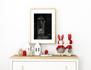 Strawberry Hill House 내부의 계층화 된 고딕 출입구