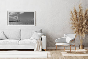 Mysterious sunken observation tower in clear Bahamian waters