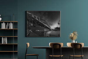 Serene night scene of Sydney without people