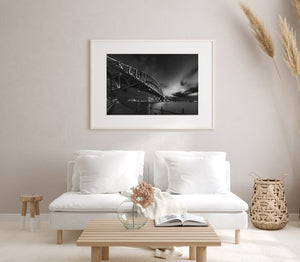 Ethereal reflections on water at Sydney boardwalk