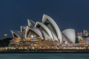 Sydney Opera House at Blue Hour Colour Architecture Photography