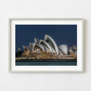 Sydney Opera House at Blue Hour Colour Architecture Photography