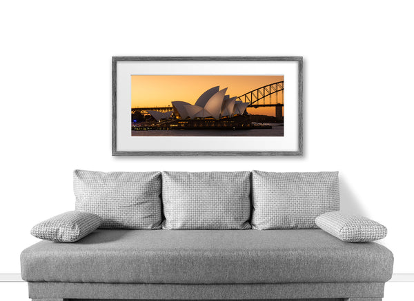 Sydney Opera House sunset silhouette
