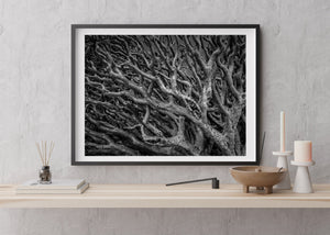 Decorazione da parete con struttura in legno duro