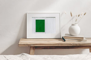 The green wooden door | Wall Art