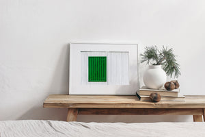 The green wooden door | Wall Art