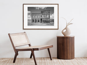 bygone era Western town wall print