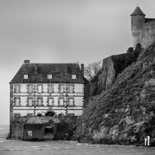 French coastal fortress black and white