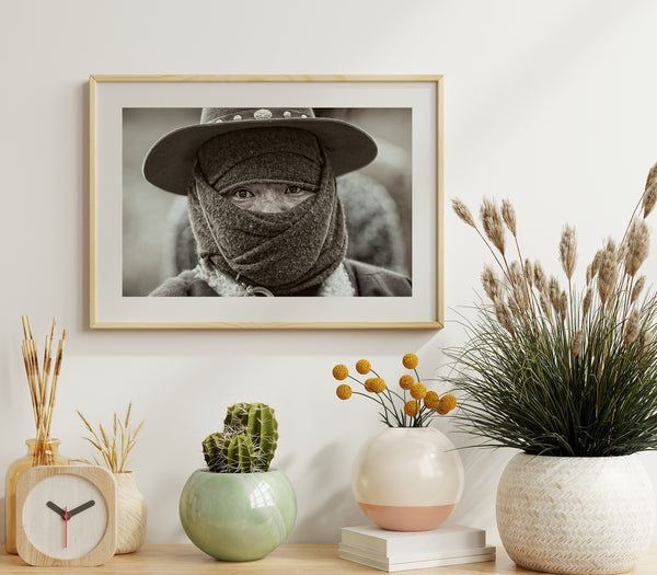 Tibetan Man In Mask | Photo Art Print fine art photographic print