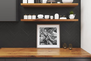 Fine art print of natural wood sculpture