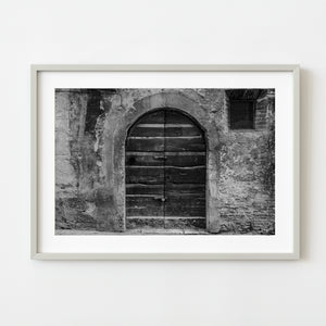 Ancient Doorway in Spoleto Italy Wall Art