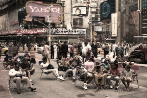 Times Square in NYC getransformeerd: stoelenzomer