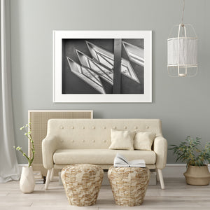 Titanic Museum interior architecture with intersecting diagonal lines