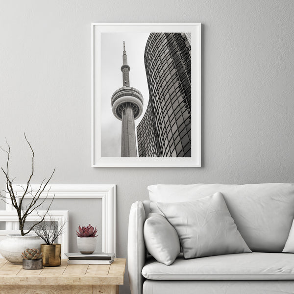 Bold Toronto skyline wall art