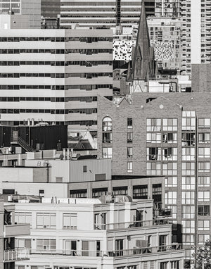 Urban elegance: A close look at Toronto's iconic buildings and vibrant city life.