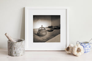 Weathered pot rustic print