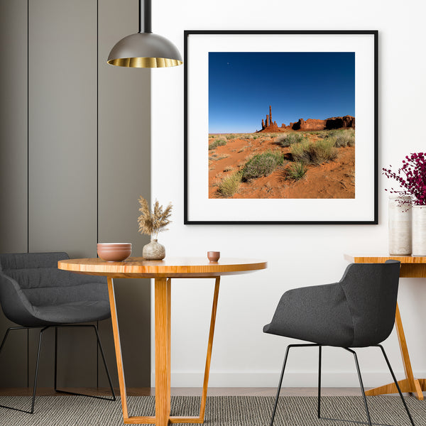 Red rock desert scene