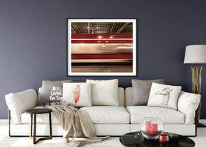 Train zooming by at Dresden platform