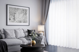 Monochrome winter forest scene Canada