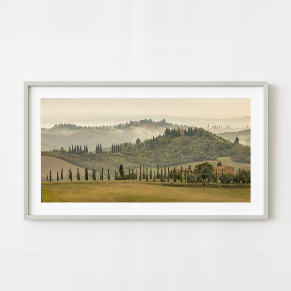 Tuscany rolling hills photograph