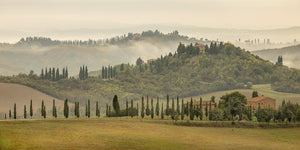 Misty landscape Tuscany