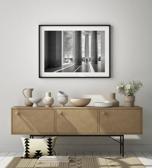 Two women take photos from Lincoln Memorial | Photo Art Print fine art photographic print