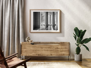 Two women take photos from Lincoln Memorial | Photo Art Print fine art photographic print