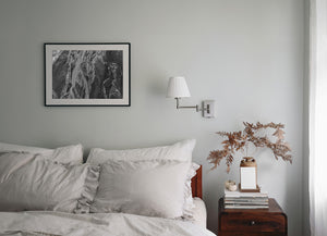 Braided river system photographed from bush plane over Alaska Coast
