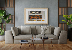 Aged advertising signs showing patina and Southwestern character