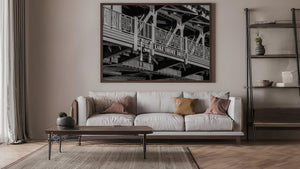 Historic Lake Shore Drive sign on elevated structure