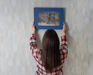 Layered grey tones of mist and trees in southern wetland